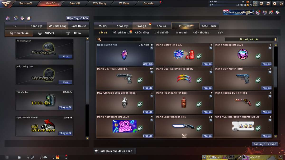 shop acc cf uy tin gia re